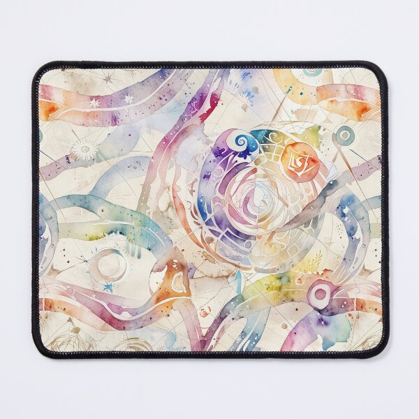 Item preview, Abstract Watercolor Design With Geometric Patterns designed and sold by CoolPixels.