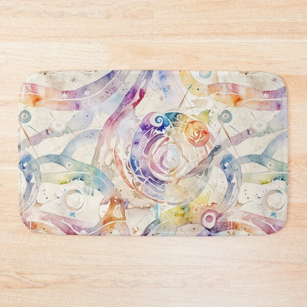 Item preview, Abstract Watercolor Design With Geometric Patterns designed and sold by CoolPixels.
