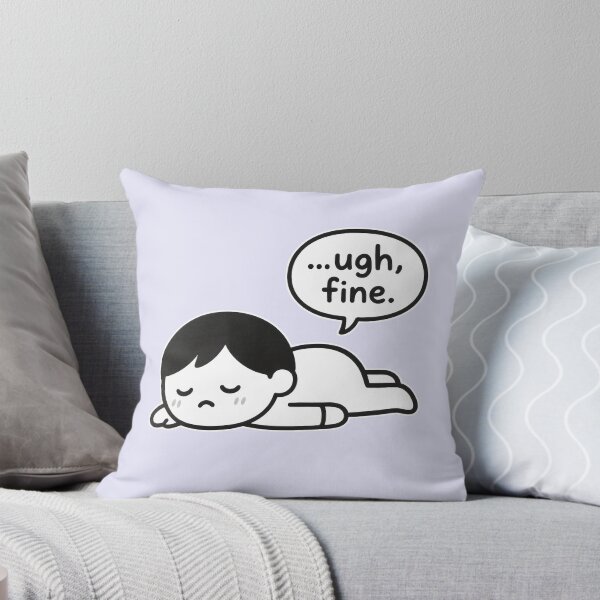 Item preview, Tired Cartoon Character Saying "Ugh Fine" designed and sold by Animepic222.