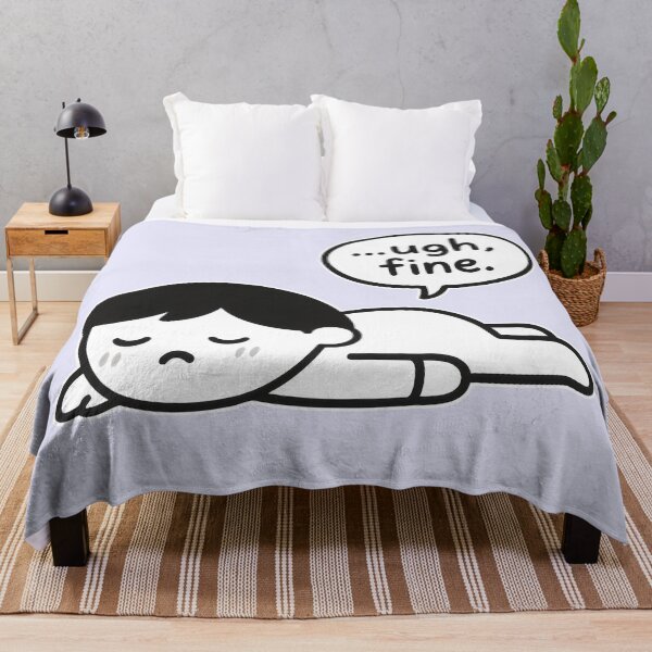Item preview, Tired Cartoon Character Saying "Ugh Fine" designed and sold by Animepic222.