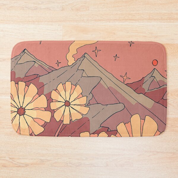 Item preview, Mountain Sunset Flowers designed and sold by Swadeillustrations.