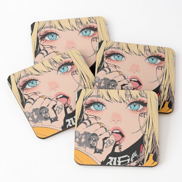 Item preview, Rebel Girl With Blue Eyes And Urban Tattoos designed and sold by Piotrek0001.