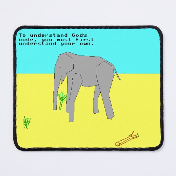 Item preview, TempleOS Elephant designed and sold by sneakiestsquid0.