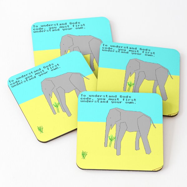 Item preview, TempleOS Elephant designed and sold by sneakiestsquid0.