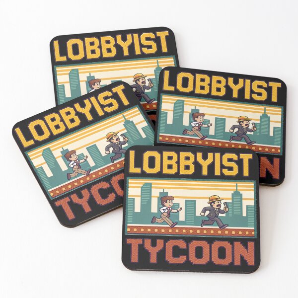 Item preview, Lobbyist Tycoon Retro Strategy Game Tee designed and sold by Lucky Dog Merch.