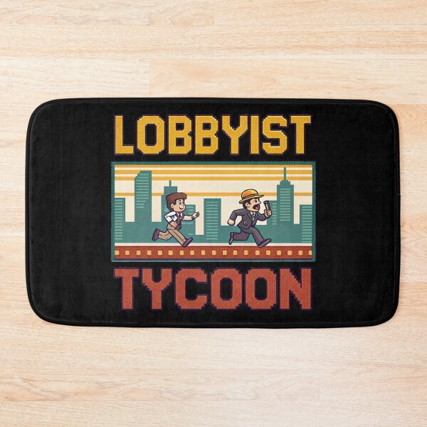Item preview, Lobbyist Tycoon Retro Strategy Game Tee designed and sold by Lucky Dog Merch.