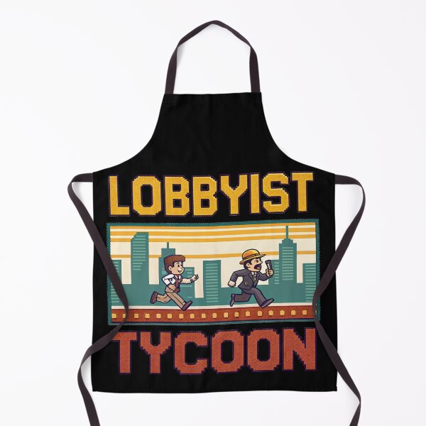 Item preview, Lobbyist Tycoon Retro Strategy Game Tee designed and sold by Lucky Dog Merch.