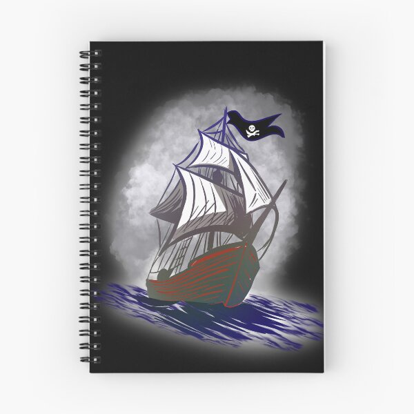 Item preview, Vintage Pirate Ship on Stormy Seas designed and sold by Misplay Mastermind.
