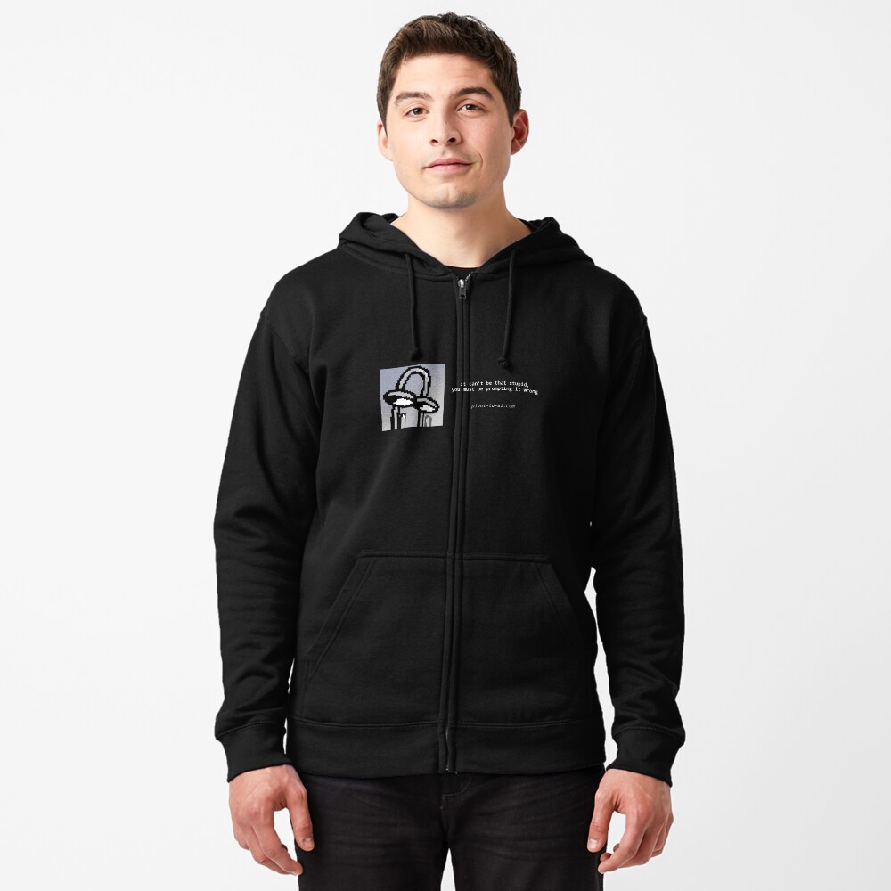 Item preview, Zipped Hoodie designed and sold by pivot-to-ai.
