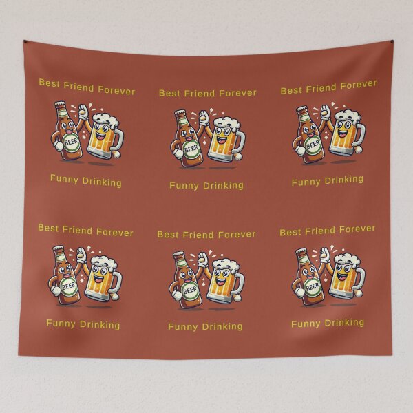 Item preview, Best Friend Forever Funny Drinking designed and sold by TrendsLook.
