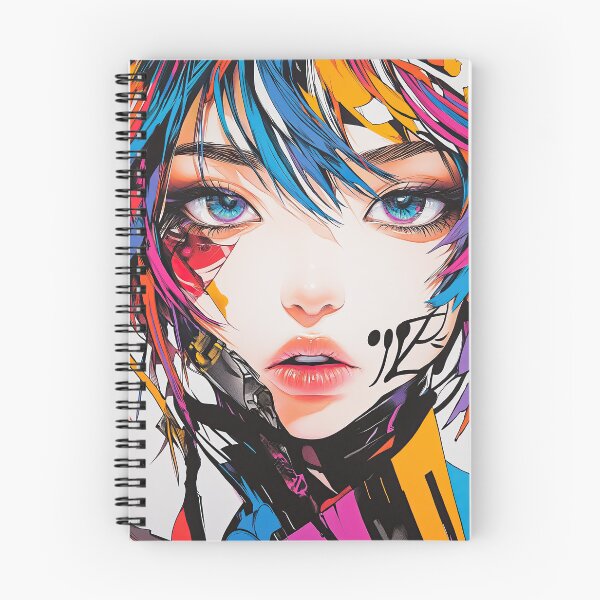 Item preview, Colorful Anime Girl With Tattooed Neck Details designed and sold by Piotrek0001.