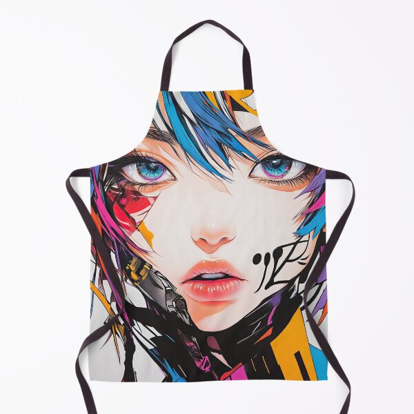 Item preview, Colorful Anime Girl With Tattooed Neck Details designed and sold by Piotrek0001.