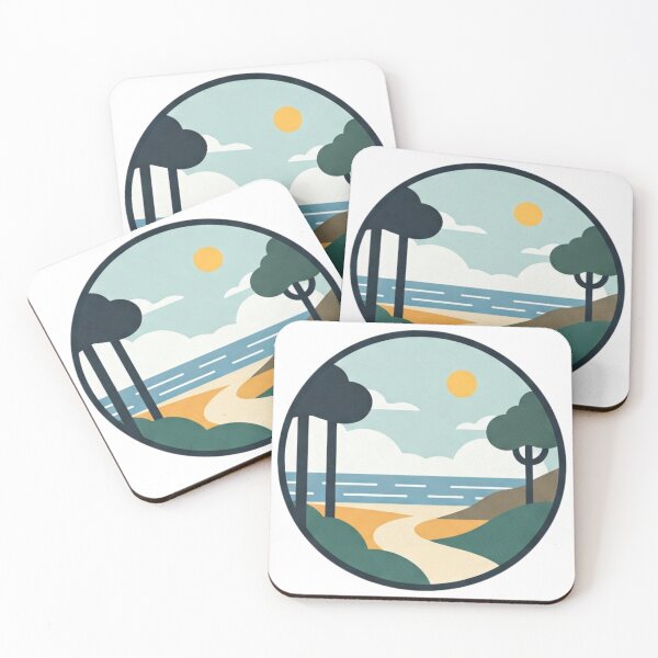 Item preview, Hobe Sound | Scenic and Serene Coastal-Inspired Graphic designed and sold by Tw1nsAIArt.