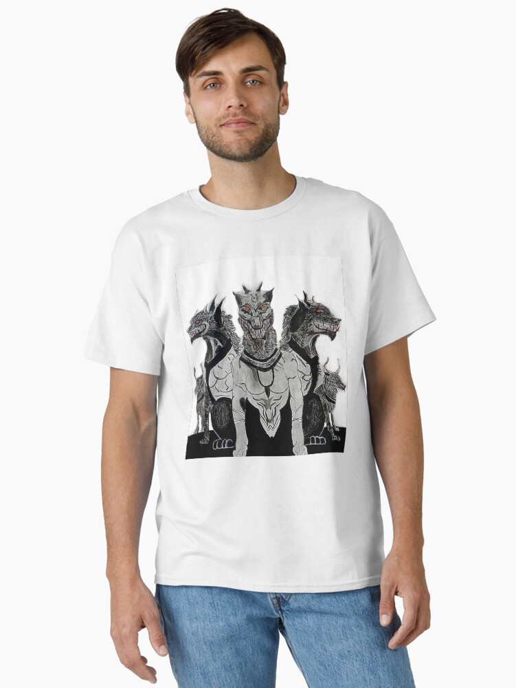 Thumbnail 1 of 7, Classic T-Shirt, Cerberus - Guardian of the Underworld designed and sold by laakipkn.