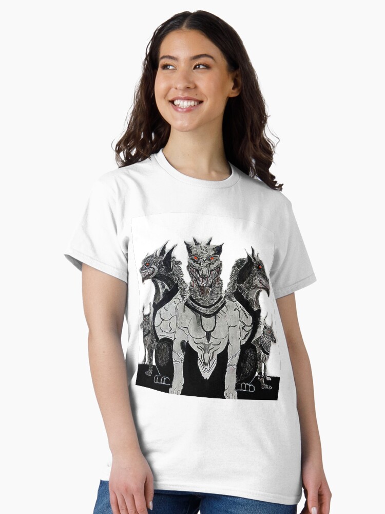 Thumbnail 2 of 7, Classic T-Shirt, Cerberus - Guardian of the Underworld designed and sold by laakipkn.