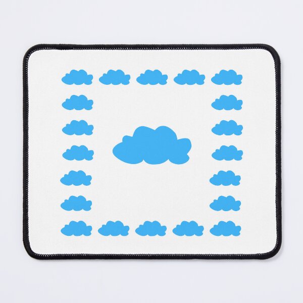Item preview, Cute Blue Cartoon Clouds Border Pattern designed and sold by Kubala.