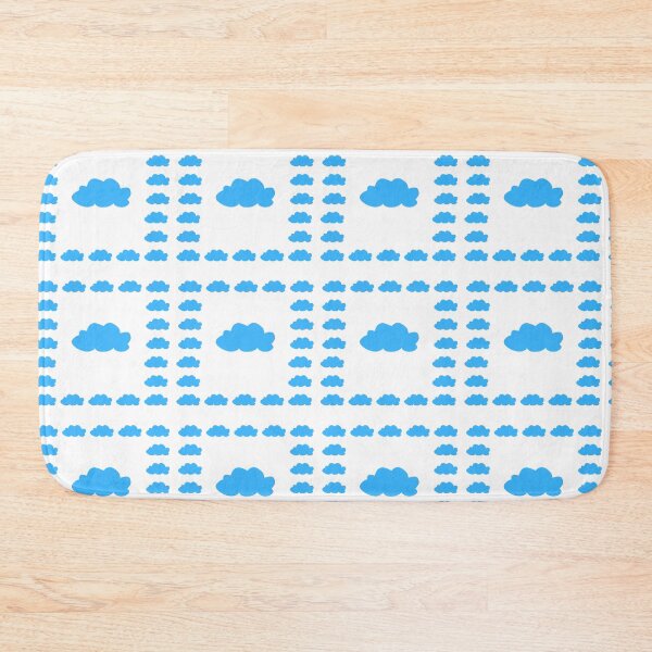 Item preview, Cute Blue Cartoon Clouds Border Pattern designed and sold by Kubala.
