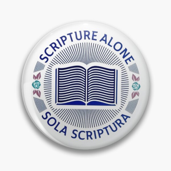 Item preview, Sola Scriptura Scripture Alone Badge Standard Tee designed and sold by Bee4Boy.