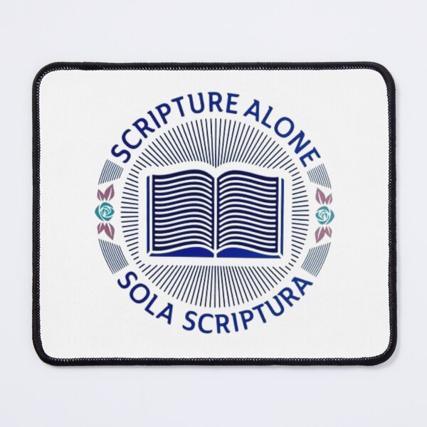 Item preview, Sola Scriptura Scripture Alone Badge Standard Tee designed and sold by Bee4Boy.