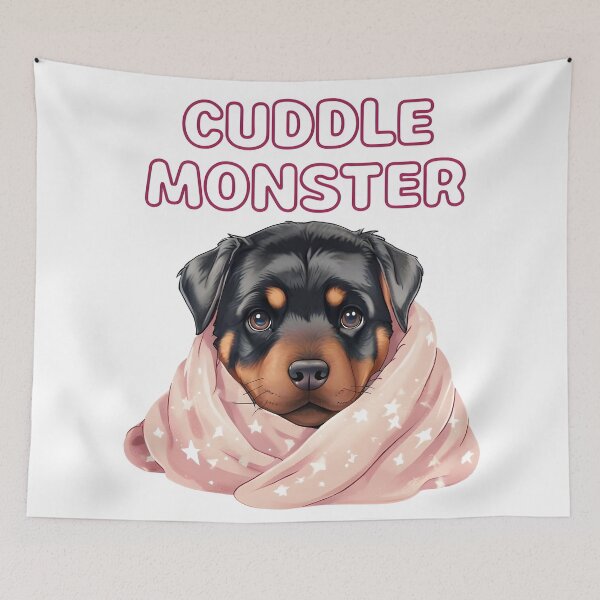 Item preview, Cuddle Monster Rottweiler in a blank cute  designed and sold by MountAshDesigns.