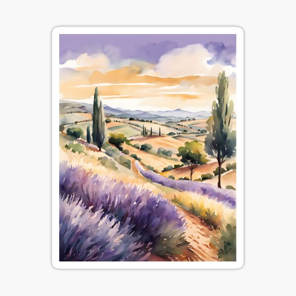 Vista previa del artículo con la obra «Campos de lavanda castellanos - La Alcarria», diseñado y vendido por ponted.