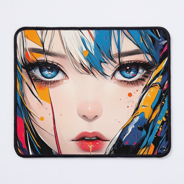 Item preview, Manga Aesthetic Girl Among Painted Urban Noise designed and sold by Piotrek0001.