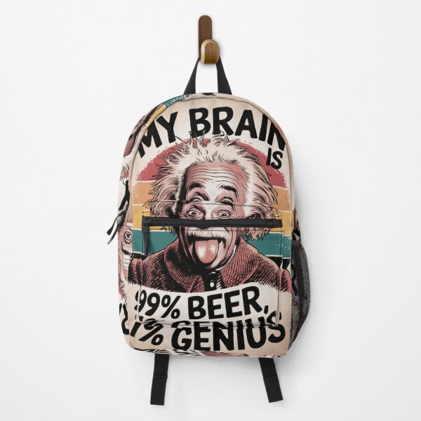 Item preview, albert einstein my brain is 99% beer, 1% genius designed and sold by martin max.