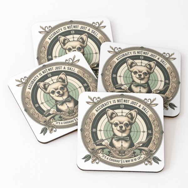 Item preview, Chihuahua Precision – Vintage Dog Accuracy Quote T-Shirt" designed and sold by Iuqiune.