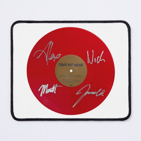 Item preview, Arctic Monkeys Favourite Worst Nightmare Autographed Red Vinyl Record Artwork designed and sold by RCCLTDUK.