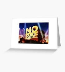 No One Cares Greeting Card