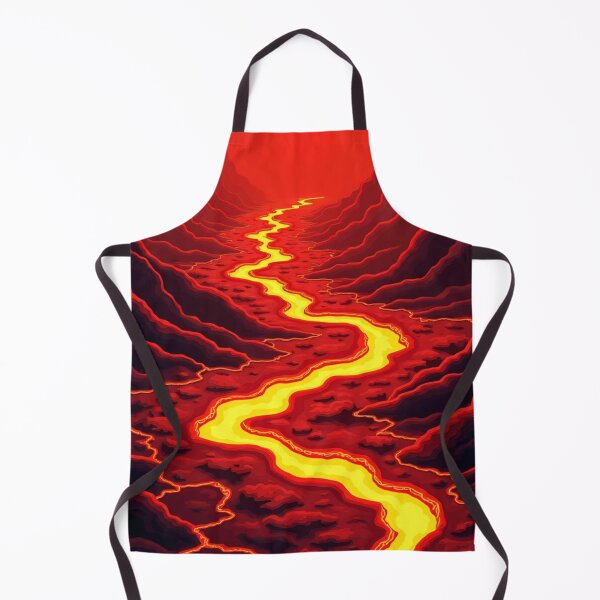 Item preview, Active Lava Flow – Molten Earth in Motion Volcano background nature  designed and sold by SkeletonsDanger.