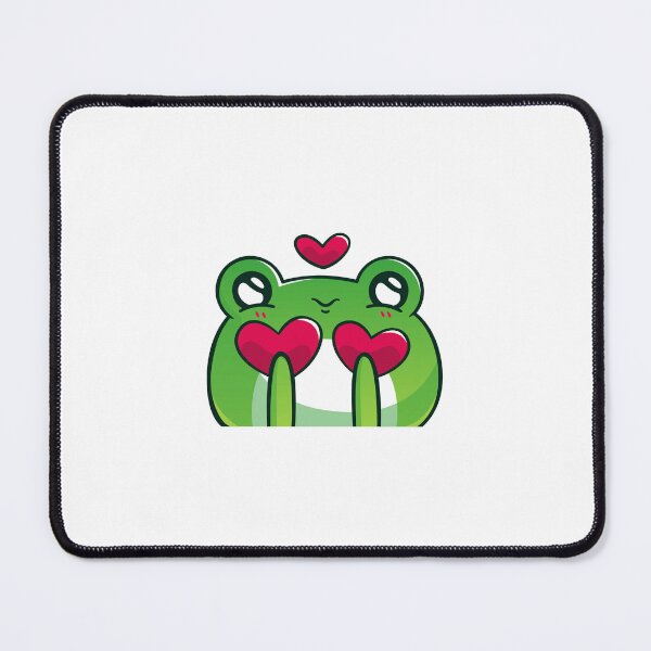 Item preview, Kawaii Frog with Hearts – Cute Love Frog PNG Sticker designed and sold by modyrn.