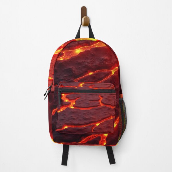 Item preview, Active Lava Flow – Molten Earth in Motion Through a Wild Nature Backdrop designed and sold by SkeletonsDanger.