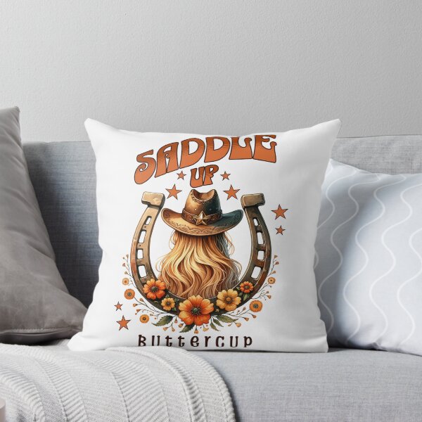 Item preview, Saddle Up Buttercup Cowgirl Sticker designed and sold by highlanderscamp.