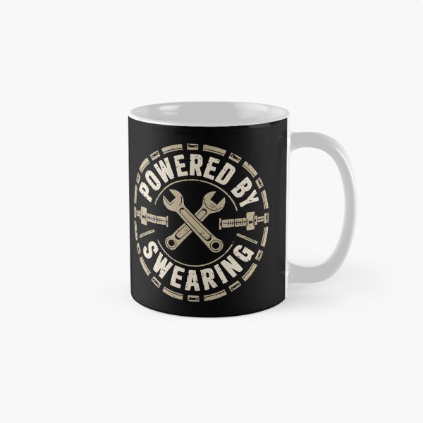 Item preview, Powered By Swearing Mechanic Joke designed and sold by DomTeesHaven.