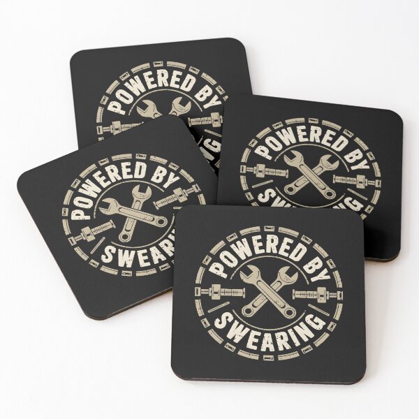 Item preview, Powered By Swearing Mechanic Joke designed and sold by DomTeesHaven.
