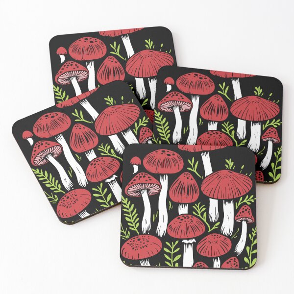 Item preview, psychedelic mushroom among the plants designed and sold by evrankart.
