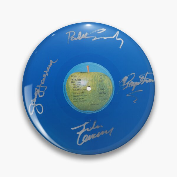 Item preview, The Beatles Autographed Blue Vinyl Record Artwork designed and sold by RCCLTDUK.