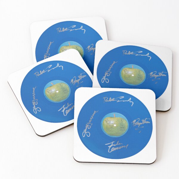 Item preview, The Beatles Autographed Blue Vinyl Record Artwork designed and sold by RCCLTDUK.