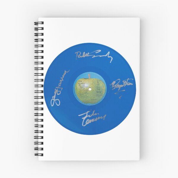 Item preview, The Beatles Autographed Blue Vinyl Record Artwork designed and sold by RCCLTDUK.
