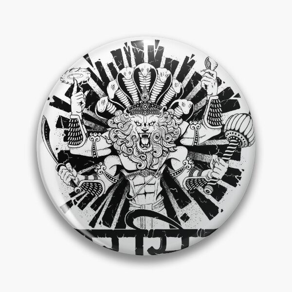 Item preview, Lord Narasimha, Vishnu avatar, Nrisimhadev designed and sold by OniPicturesShop.