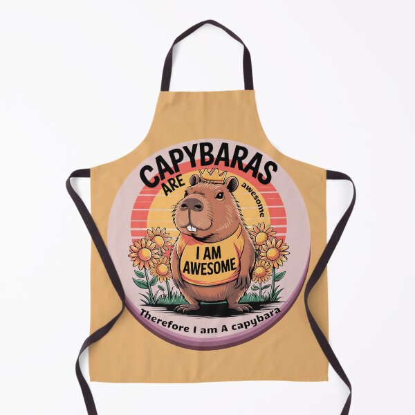Item preview, Capybaras Are Awesome I am Awesome Therefore I am A Capybara Giant Rodent designed and sold by SurrealArtSzysz.