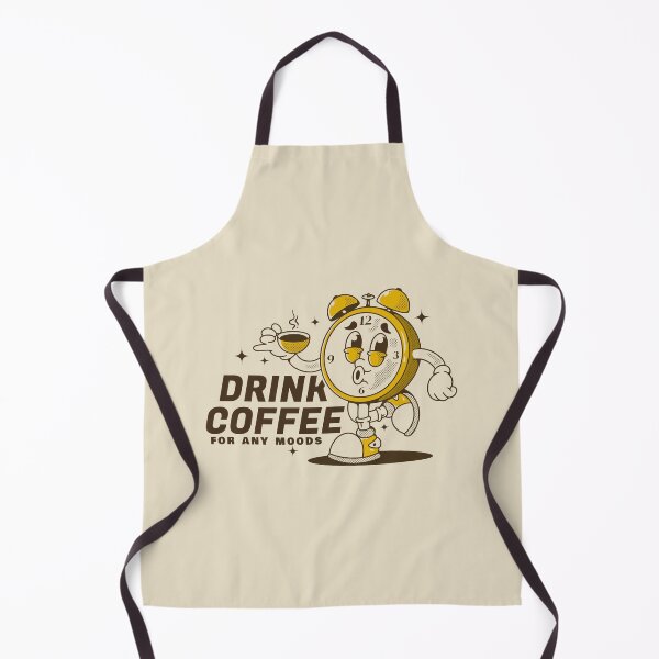 Item preview, Alarm clock character holding a coffee cup designed and sold by adipra.