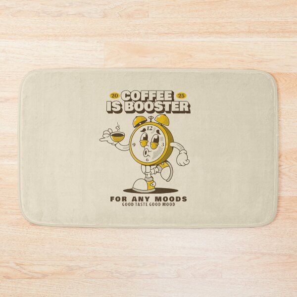 Item preview, Alarm clock character holding a coffee cup designed and sold by adipra.