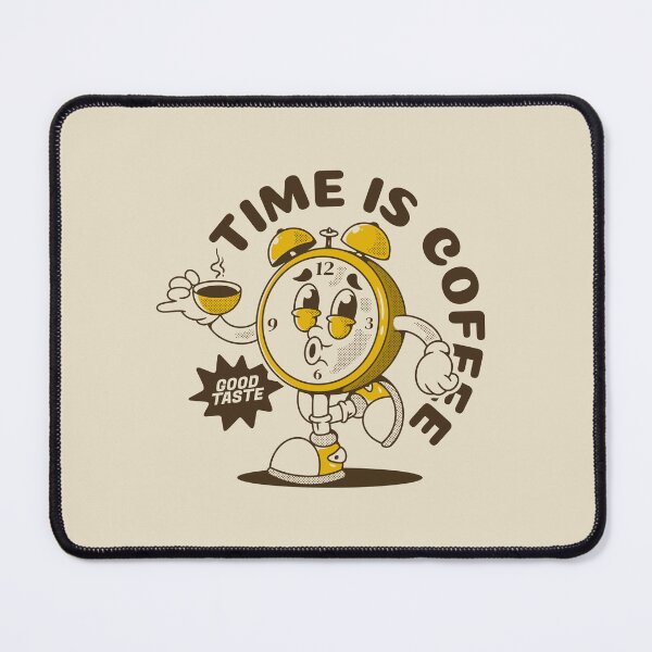 Item preview, Alarm clock character holding a coffee cup designed and sold by adipra.