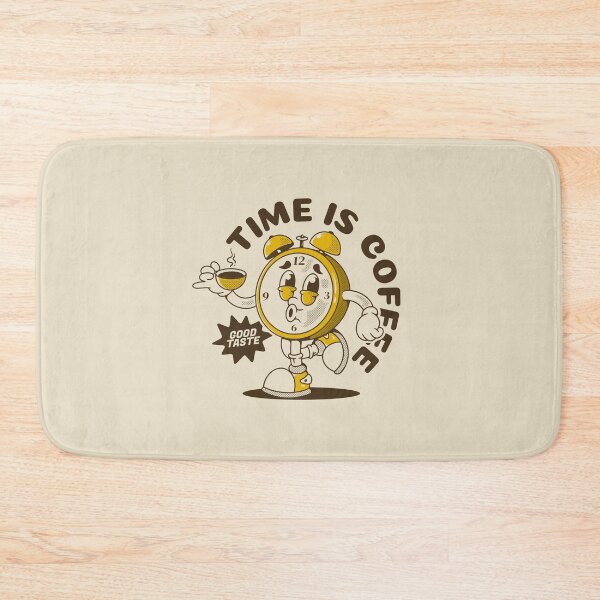 Item preview, Alarm clock character holding a coffee cup designed and sold by adipra.