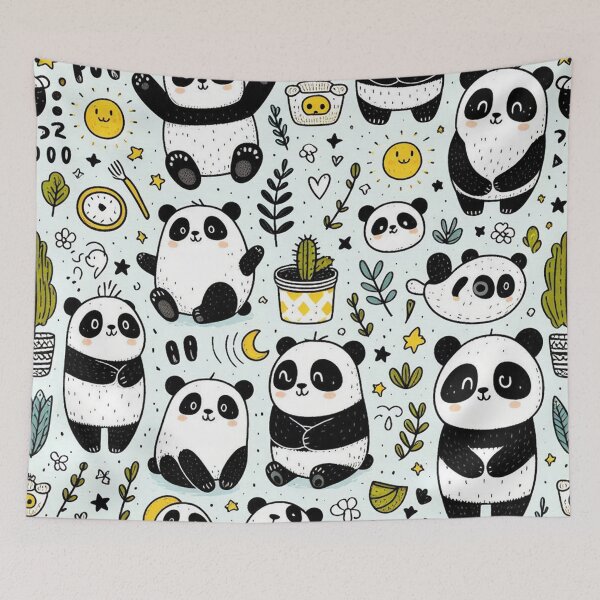 Item preview, Panda patterns, endless smiles  designed and sold by Vanich-Panich.