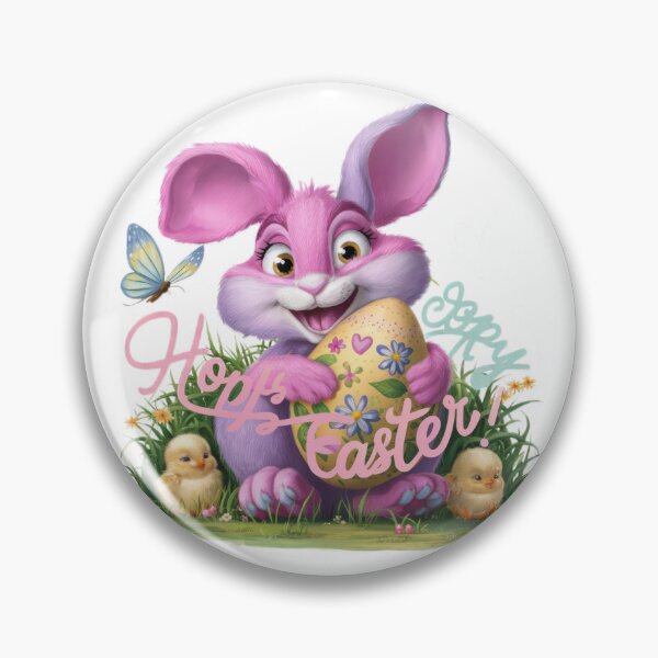 Item preview, funny easter pink bunny with Easter eggs,Happy Easter,Easter Humor,Easter Day,funny easter design designed and sold by Expressions-Sel.