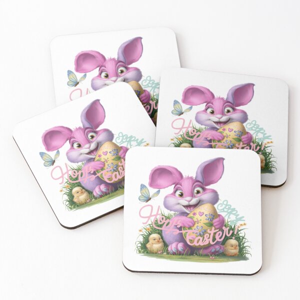 Item preview, funny easter pink bunny with Easter eggs,Happy Easter,Easter Humor,Easter Day,funny easter design designed and sold by Expressions-Sel.