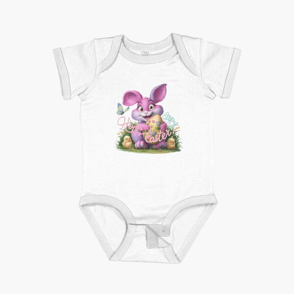 Item preview, funny easter pink bunny with Easter eggs,Happy Easter,Easter Humor,Easter Day,funny easter design designed and sold by Expressions-Sel.
